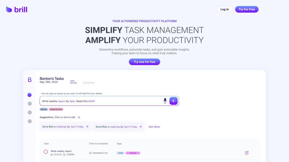 Brill: AI Powered Productivity Platform : Boost Your Efficiency