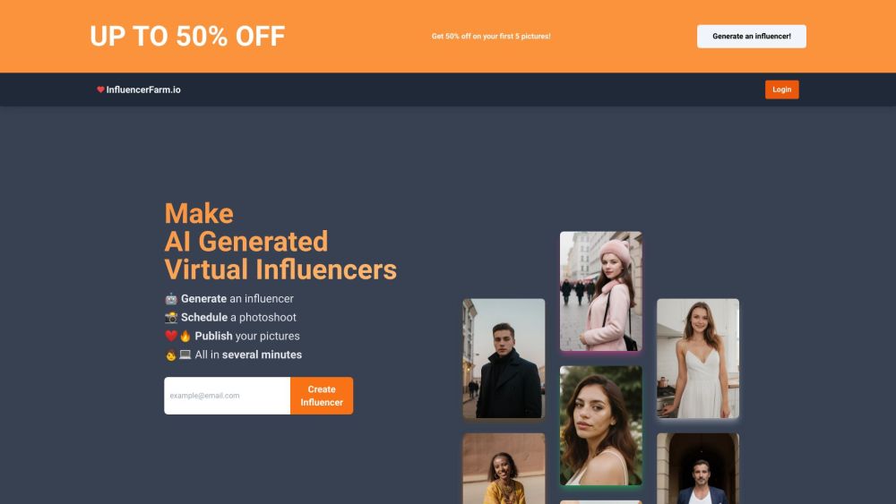 InfluencerFarm: Create AI Virtual Influencers Easily and Effortlessly