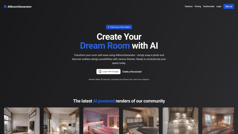 AIroomGenerator: Upload Photos, Design Spaces, Discover AI Designs