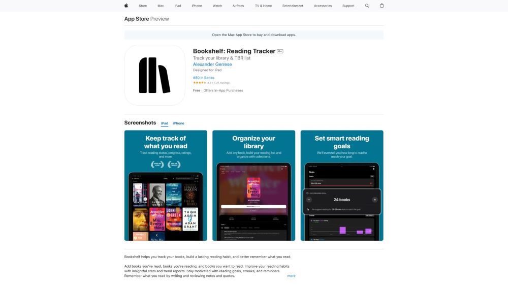 Bookshelf: Reading Tracker : AI-Assisted Reading Organization & Memory