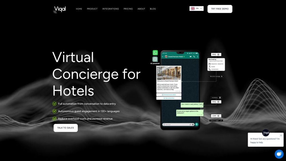 Viqal : Advanced Virtual Concierge Services for Hotels