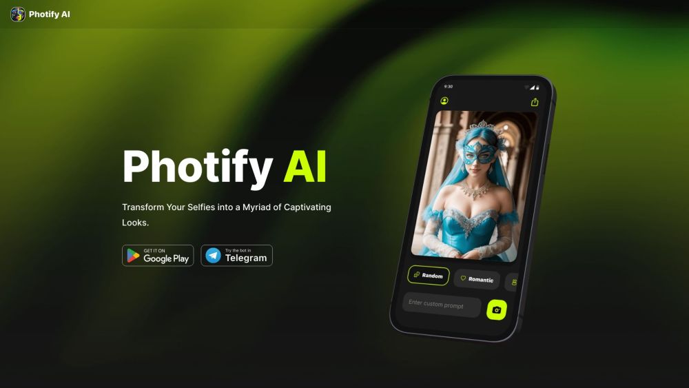 Photify AI : AI-Driven Photo Generator for Enhanced Imagery