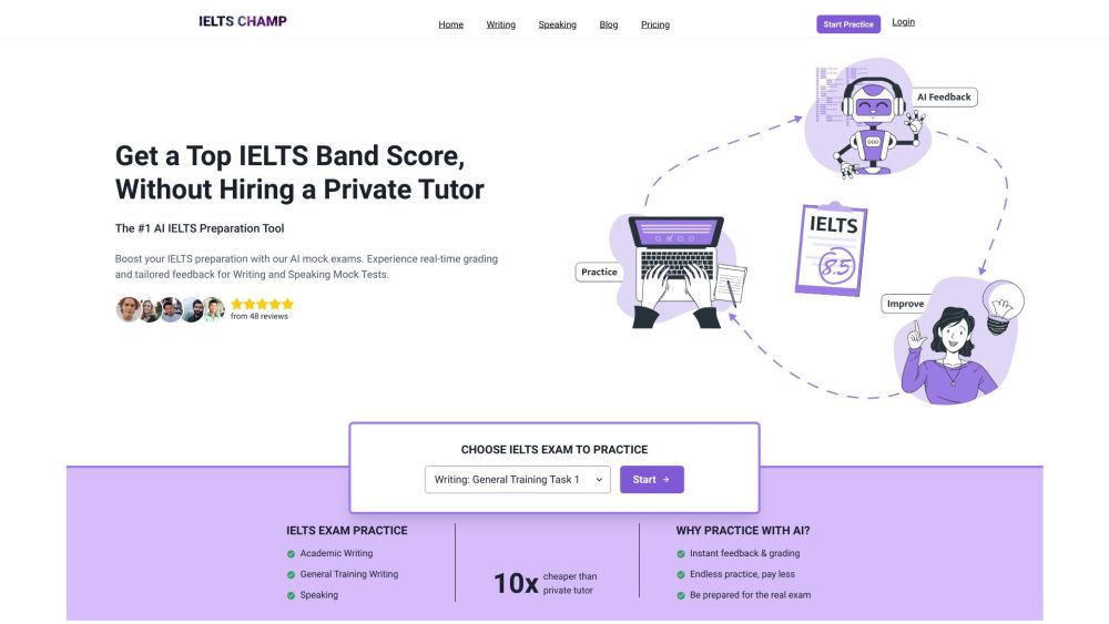 IELTS CHAMP: AI Mock Exams for Real-Time Grading & Feedback