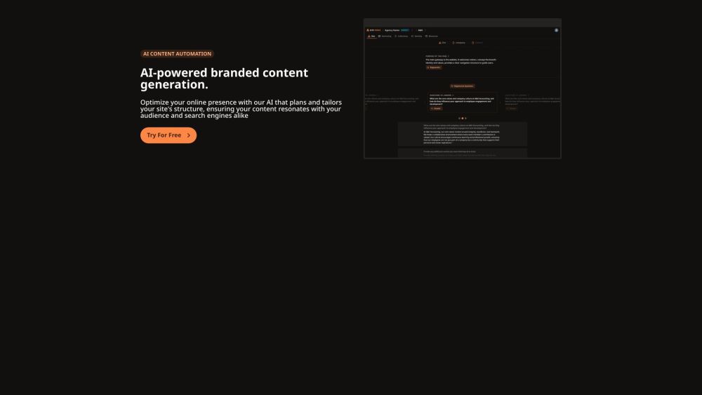 SiteForge : AI-Assisted Web Content Creation & Site Structuring