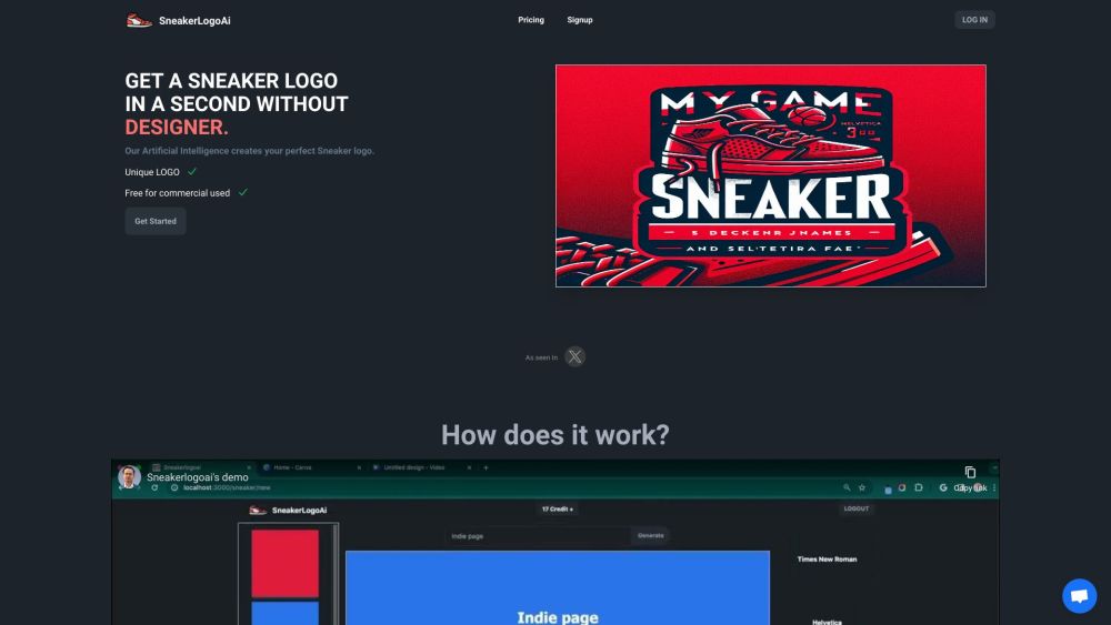 SneakerLogoAi: Fast, Designer-Free Sneaker Logo Creation in One Minute