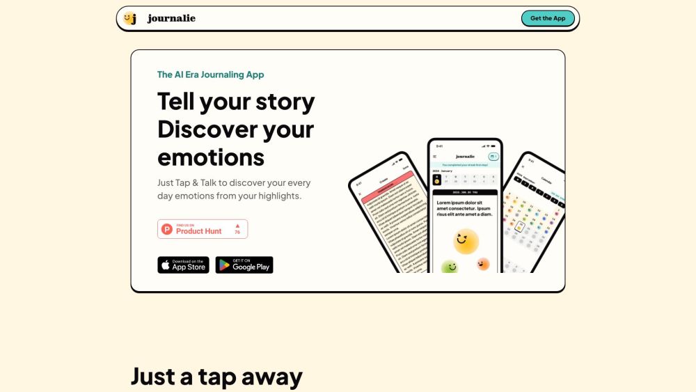 Journalie: AI Journaling App - Easy, Fun, Reflective Self-Discovery