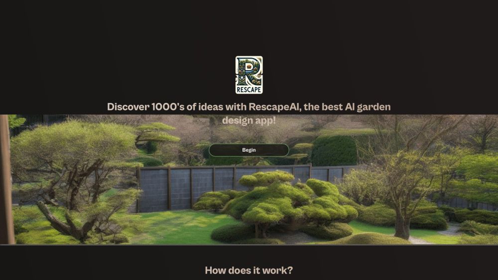 RescapeAI: AI Garden Design App for Unlimited Creative Ideas