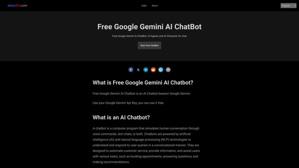 Free Google Gemini AI ChatBot: Advanced AI-Based Interactive Tool