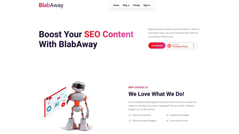 BlabAway: Automated AI Blog Generator for Effortless Content Creation