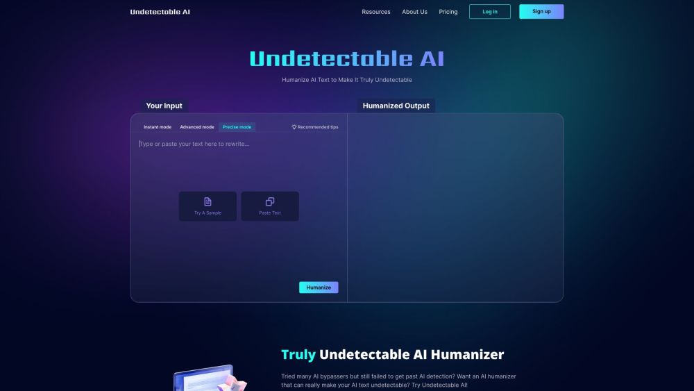 Undetectable AI : AI Text Humanizer, Efficient Rewriting Tool