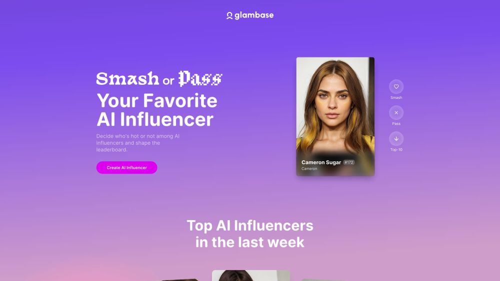 Glambase: AI Influencer Generator for Online Success & Engagement