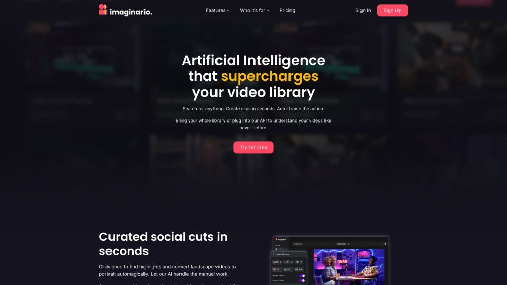 Imaginario.ai: AI Enhances Your Video Library Capabilities