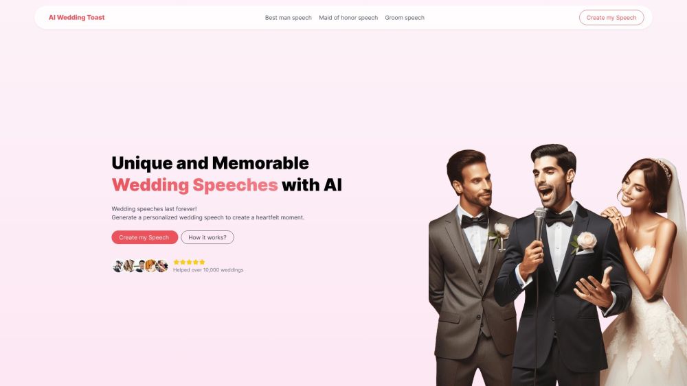 AI Wedding Toast: Create Personalized Wedding Speech with AI