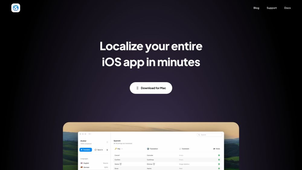 Globify: AI-Powered iOS App Localization in Minutes