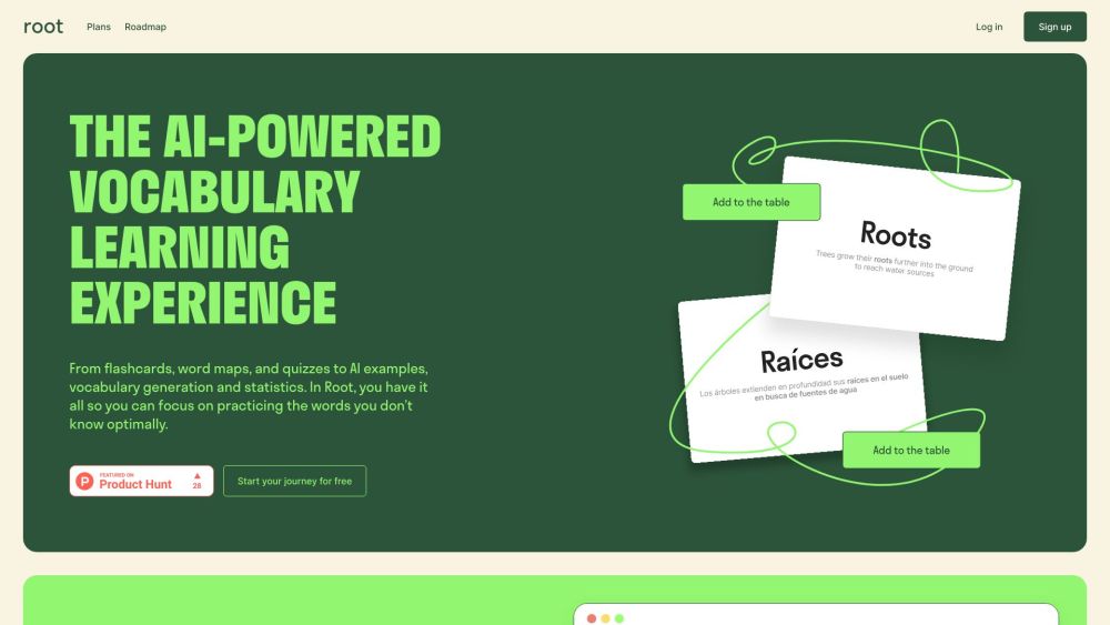 Root: AI-Powered Vocabulary Learning for Enhanced Experience : AI Learning