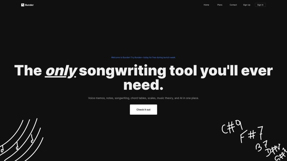 Bunder: Comprehensive Songwriting & Collaboration Tool in One Place