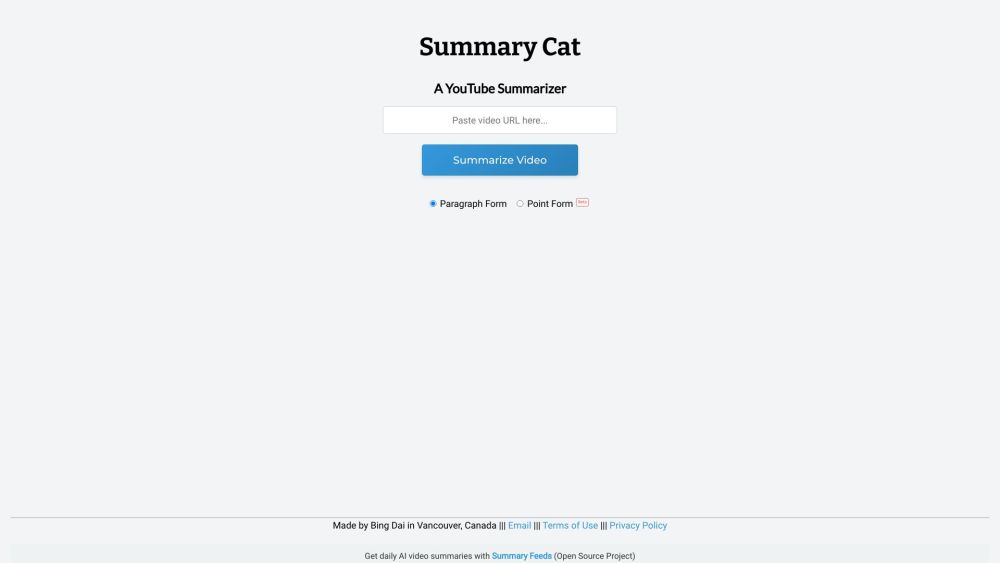 Summary Cat: Ultimate YouTube Video Summarizer Tool – Key Features