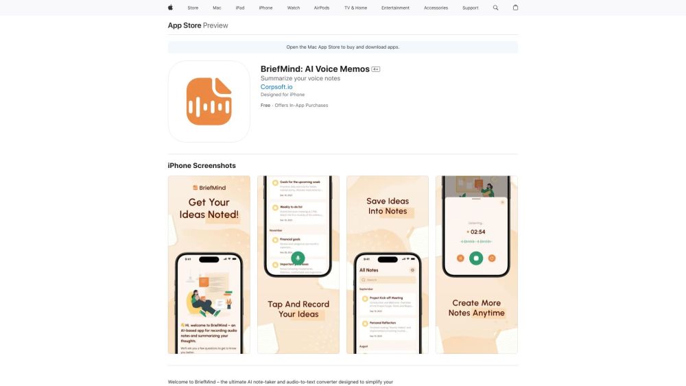 BriefMind: AI Note-Taker & Audio-to-Text Converter for a Simplified Life