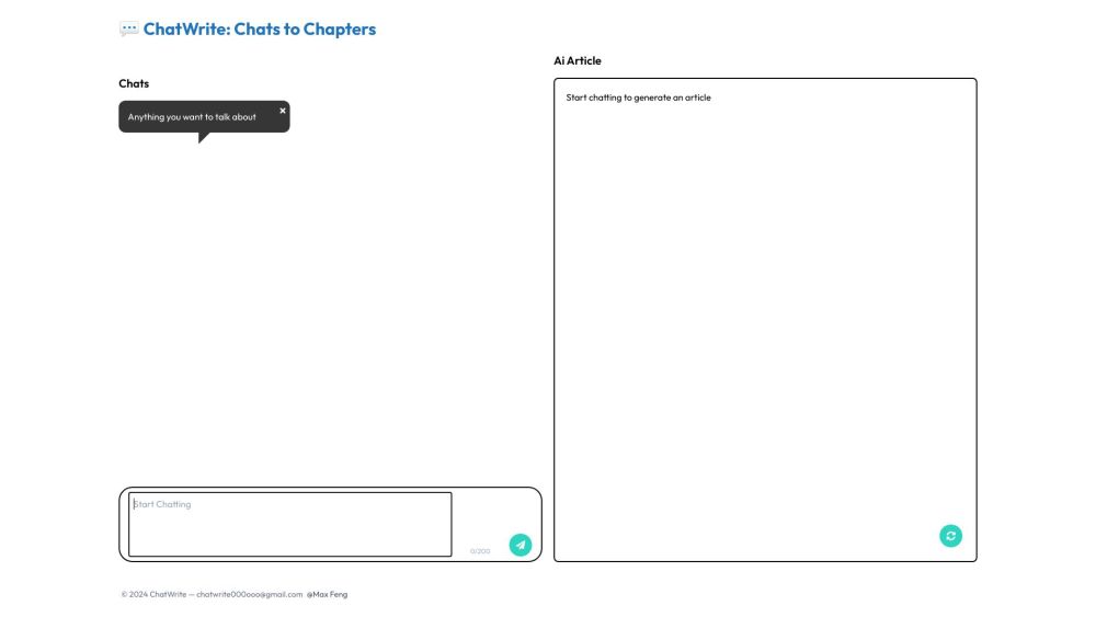 ChatWrite: AI Writing, Chat to Chapter, Productivity