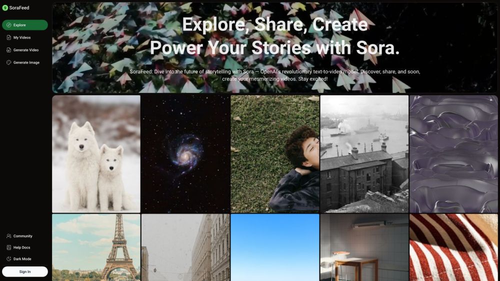 SoraFeed: Discover & Share Videos Made by OpenAI's Sora Model