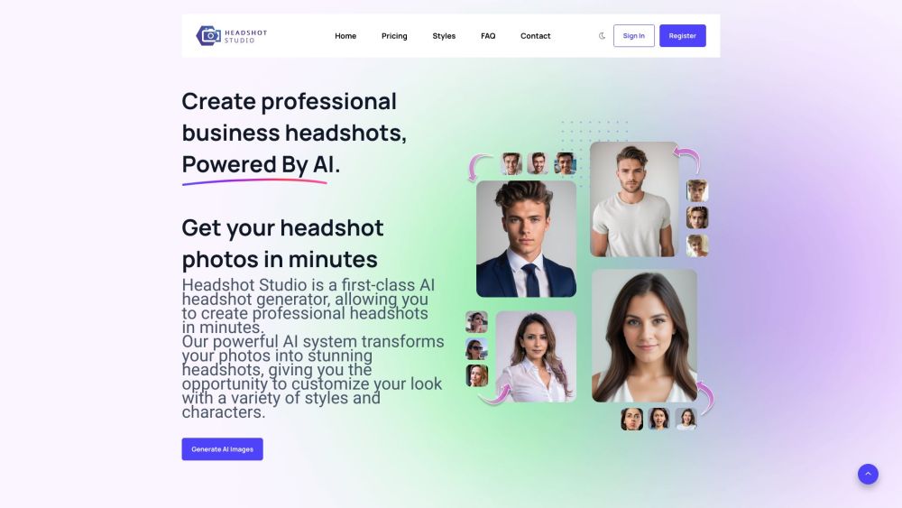 Headshot Studio: AI-Driven Professional Headshot Generation Tool