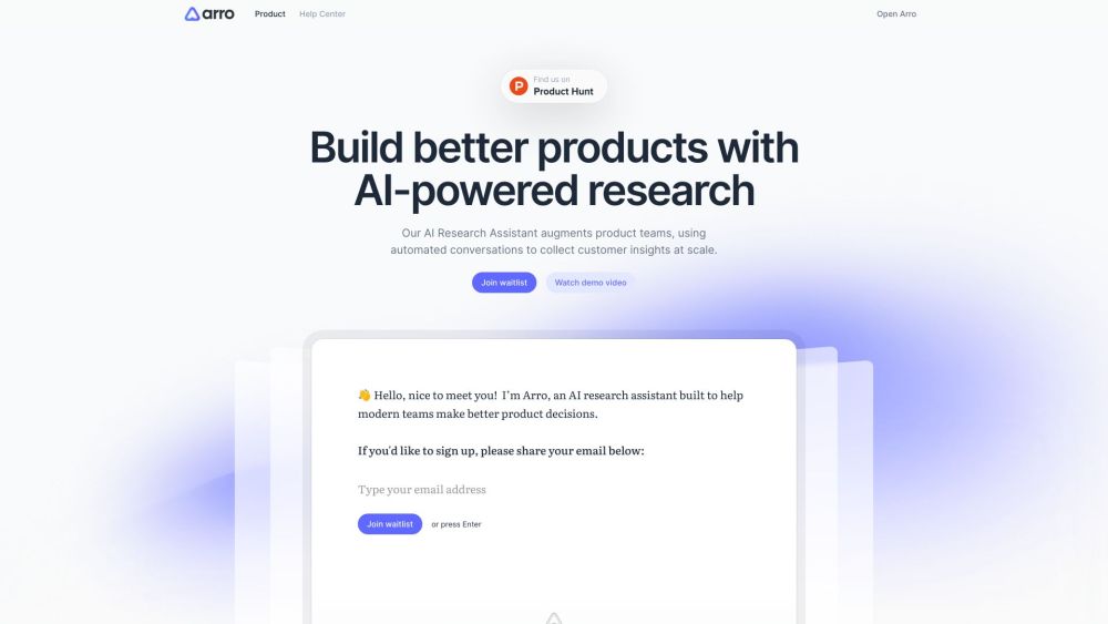 Arro: AI Research Assistant : Automated Customer Insights at Scale