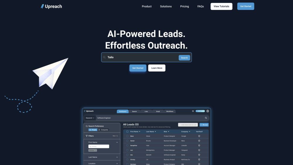 Upreach: AI-Powered Tool for Efficient Lead Generation & Outreach