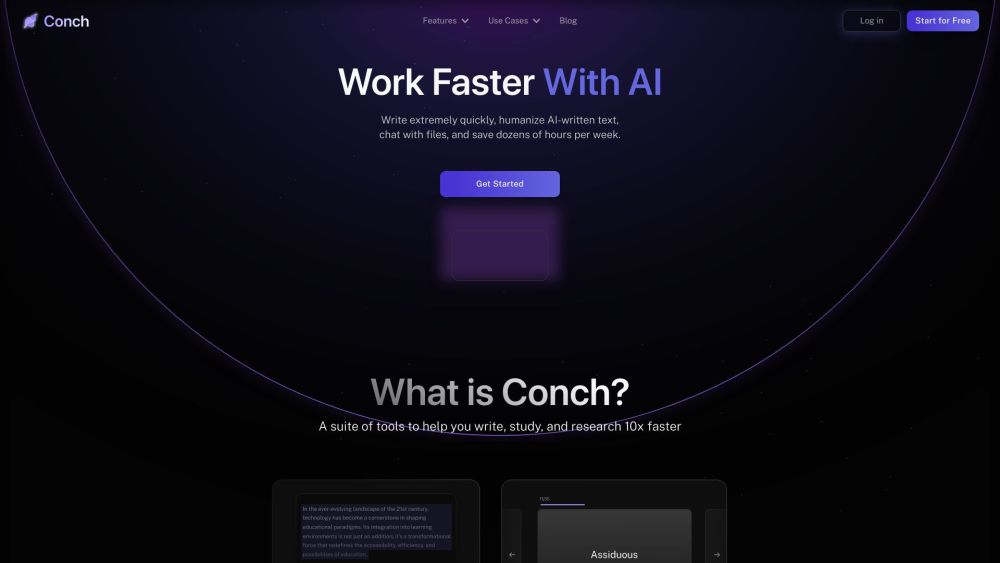 Conch AI: Write, Study & Research Faster with AI Tech