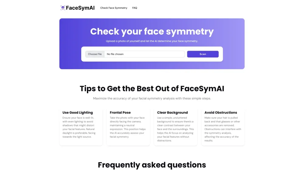 FaceSymAI: Efficient AI Facial Symmetry Analysis for Perfect Balance