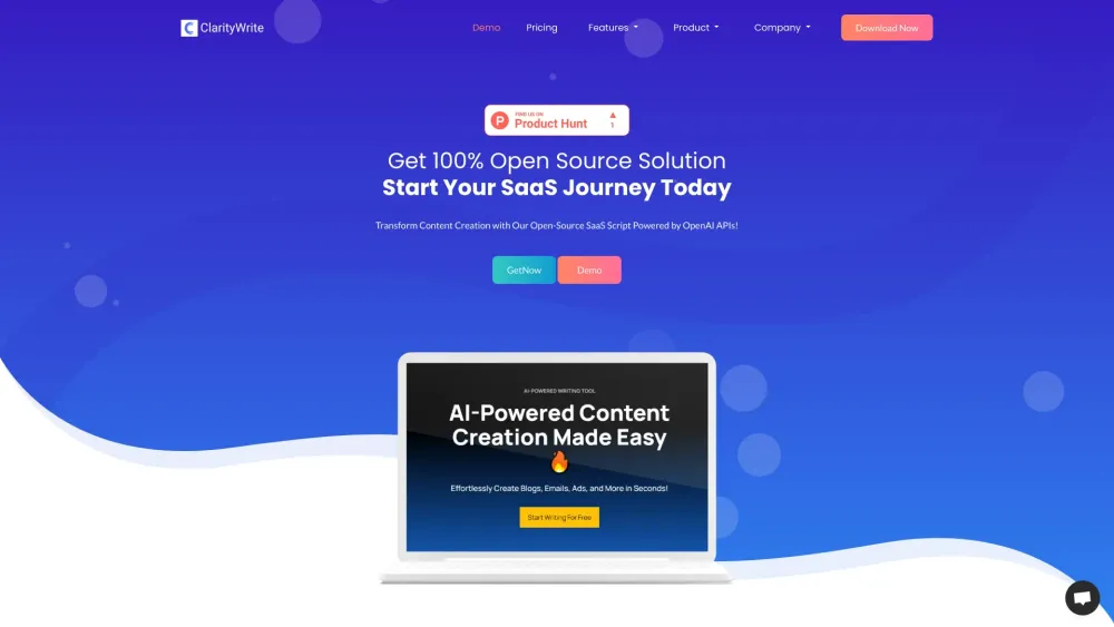 ClarityWrite: AI-Powered Content Creator, Templates, Image Generation