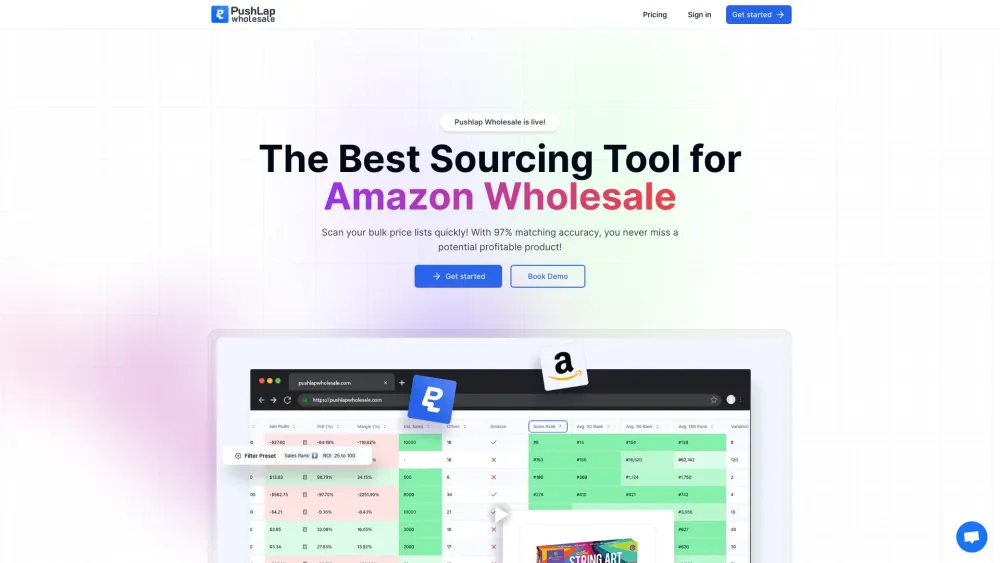 PushLap Wholesale: AI Tool for Automating Amazon Sourcing Efforts