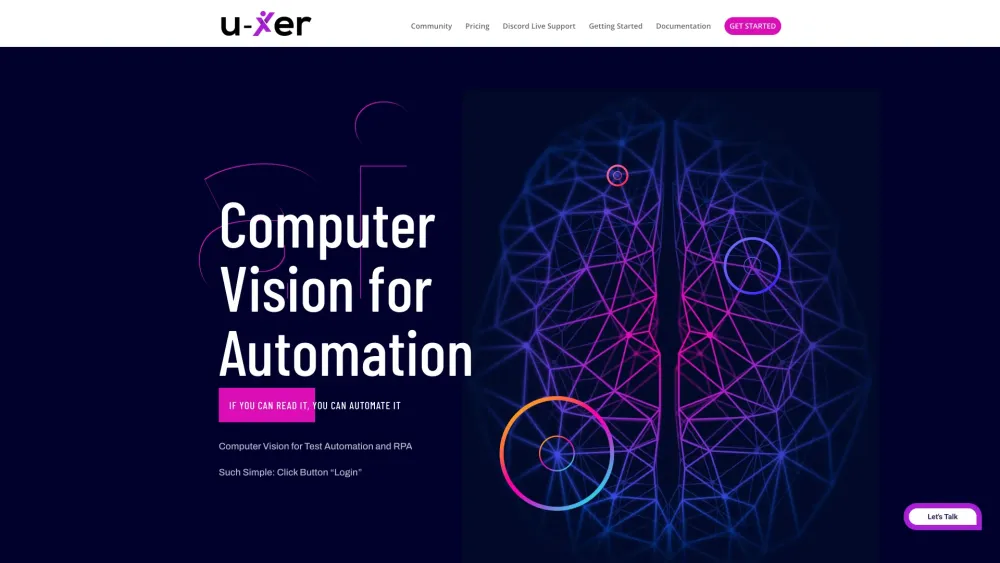 U-xer: Vision-Based Testing & RPA for Web and Desktop Apps