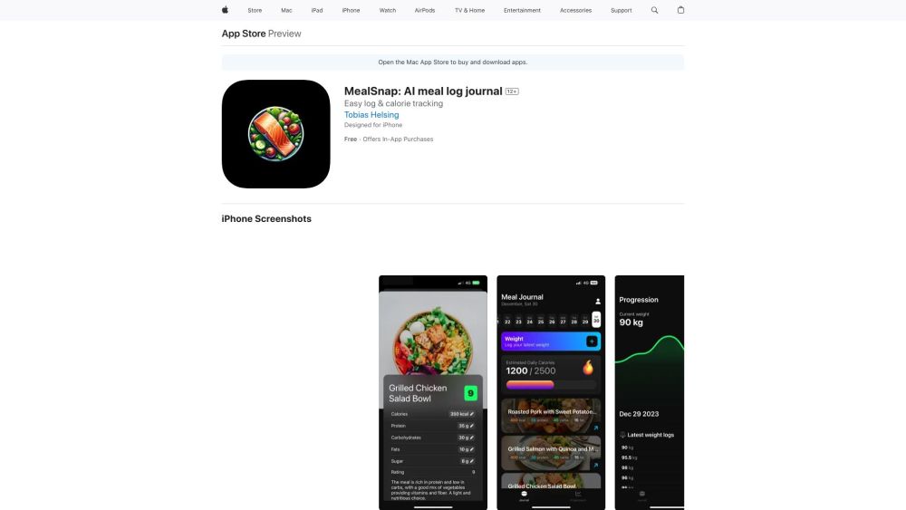 MealSnap: AI Food Logging & Dietary Journal App on the App Store