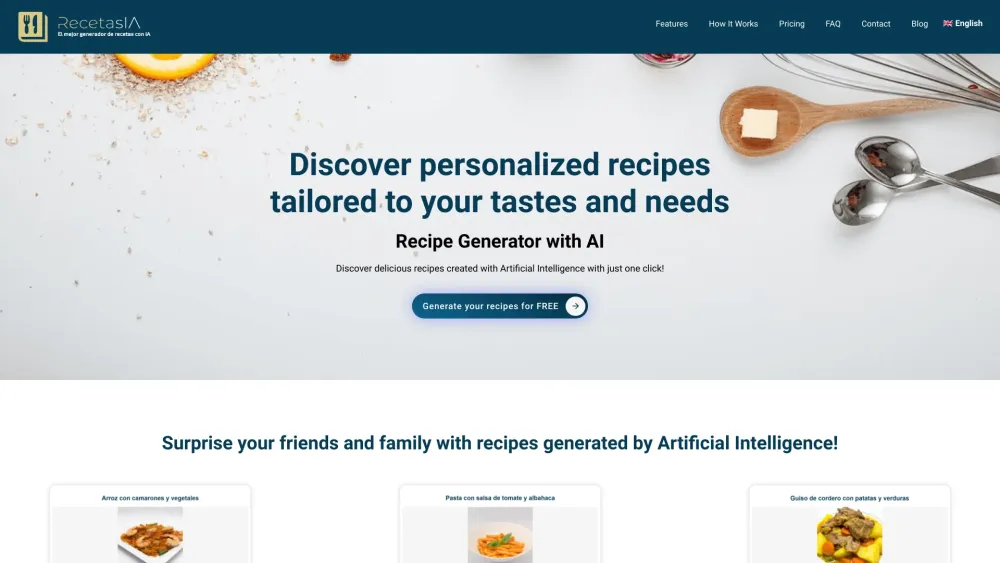 RecetasIA: Personalized Recipes Tailored to Your Tastes and Needs