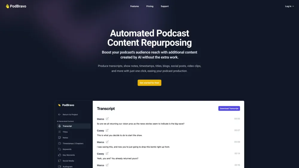 PodBravo: AI-Powered Podcast Automation for Busy Hosts