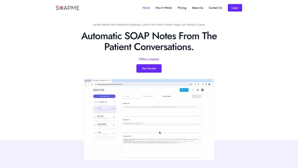 SOAPME.AI: Convert Audio Conversations into SOAP Notes Automatically