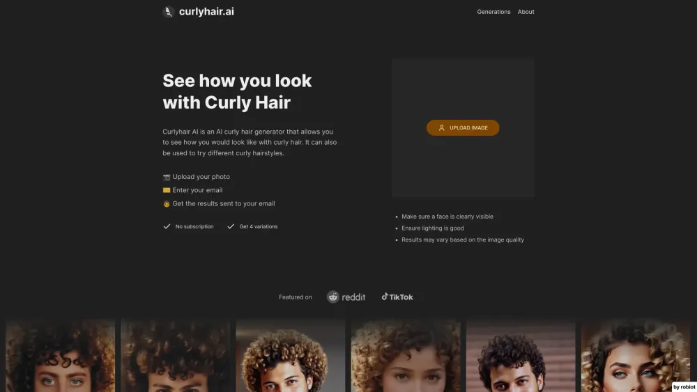 Curlyhair AI: Top AI for Previewing Your Curly Hair Look Instantly