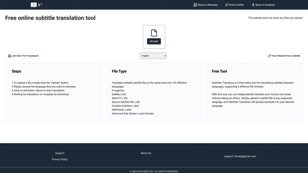 Subtitle Translator: Free, Multi-Lingual, Format-Friendly