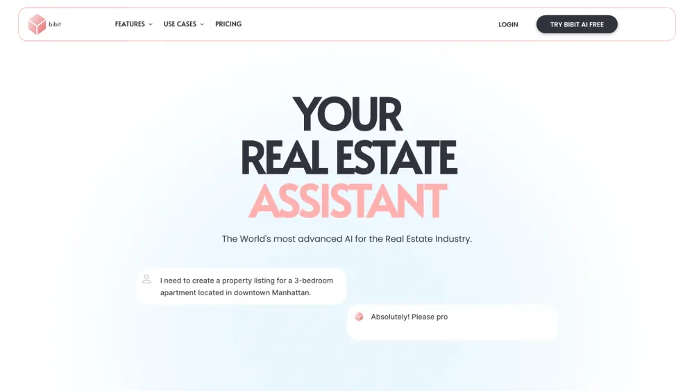 Bibit AI: Boost Efficiency & Simplify Tasks for Real Estate Pros