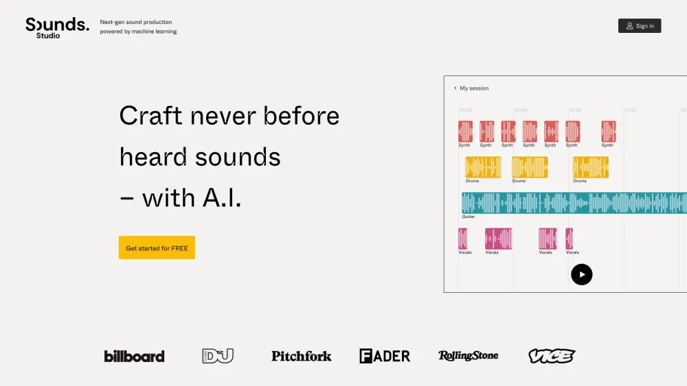 Sounds.Studio: AI Music and Audio Enhancement Tool for Creators