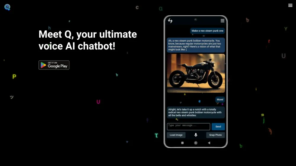 Q - AI Voice Chatbot : Advanced GPT, Voice, Image Recognition, Persona