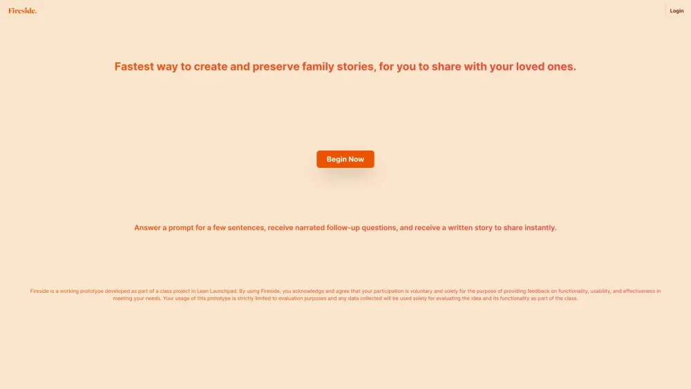 Fireside: Narrate Stories Effortlessly & Share Instantly with Loved Ones