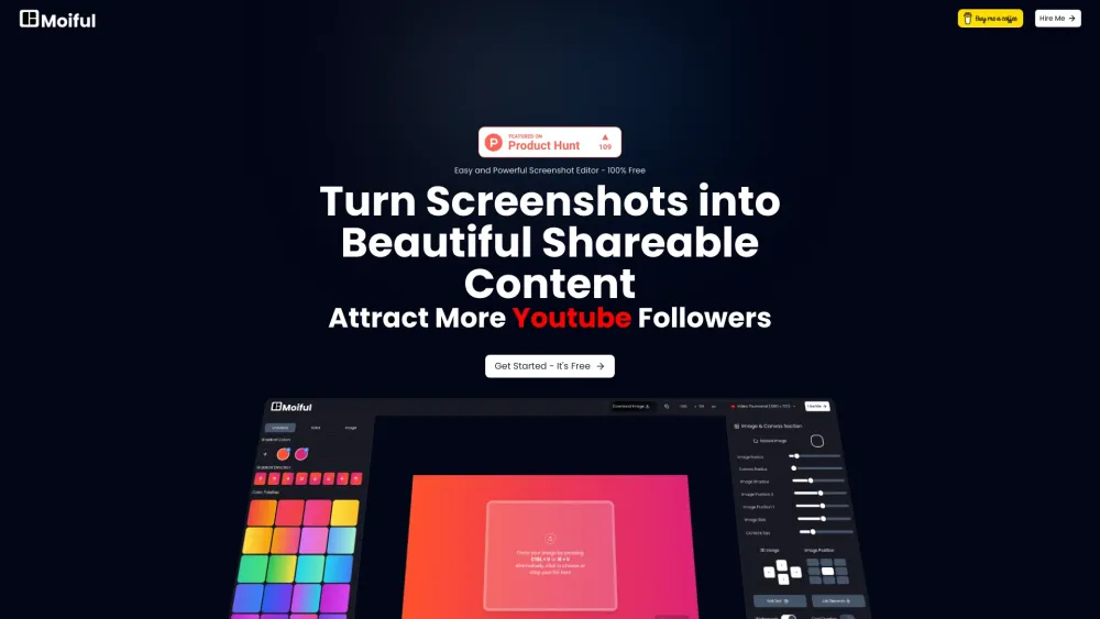 Moiful: Transforming Screenshots Into Elegant, Beautiful Shareable Content