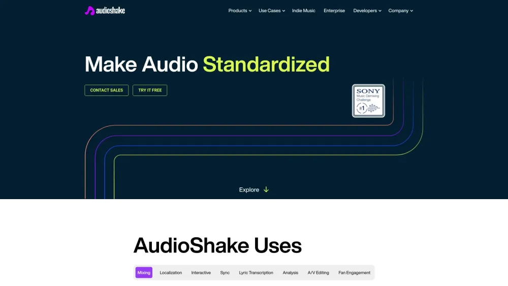 AudioShake: Interactive, Customizable, Accessible Audio via AI Stems