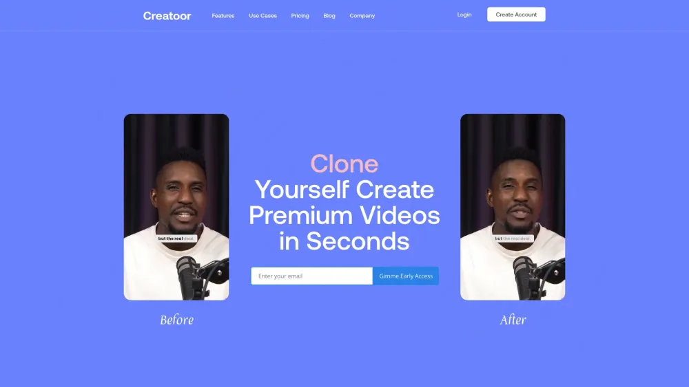 Creatoor AI: Premium Video Creation & Quick AI Avatars in Seconds