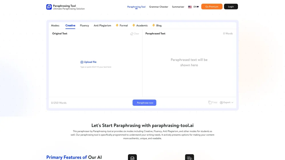 Paraphrasing-tool.ai: Free Rephrasing for Students, Teachers, Writers