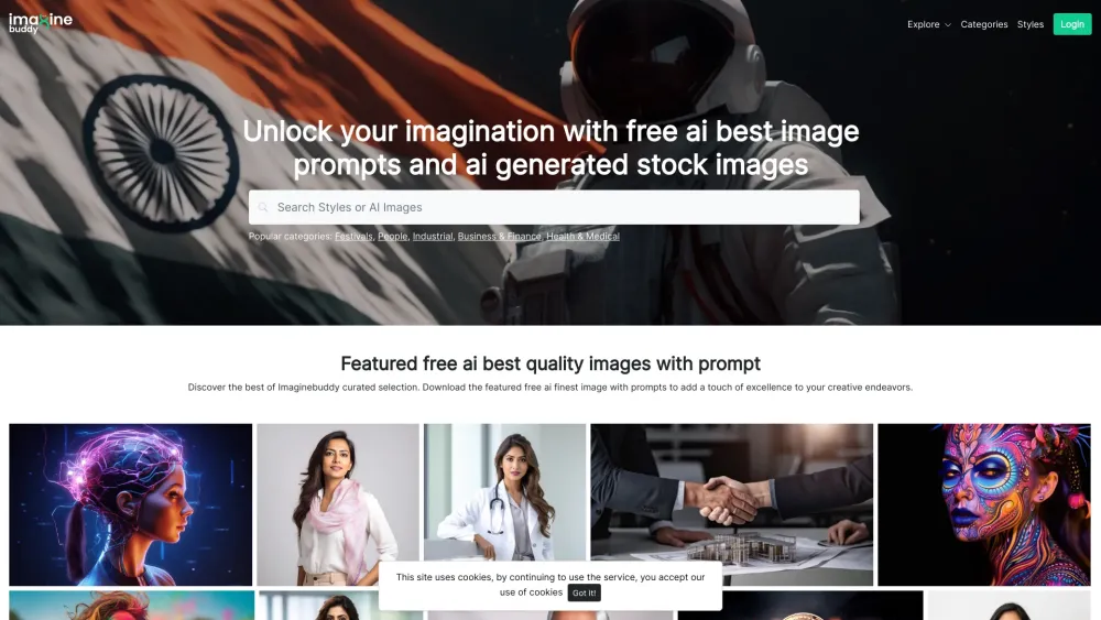 Imaginebuddy: AI Stock Images & Creative Prompts to Ignite Creativity