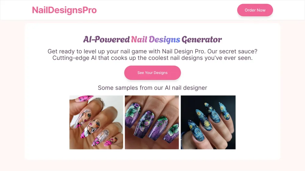 NailDesignPro: AI Nail Art Generator, Endless Possibilities for Your Nails