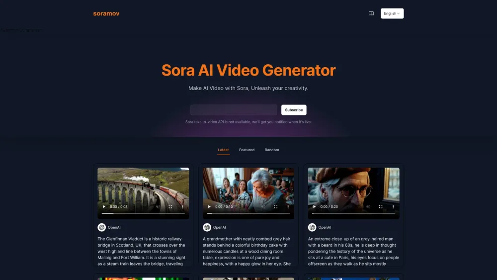 Sora: Text-to-Video Tool : AI Converts Content to Videos