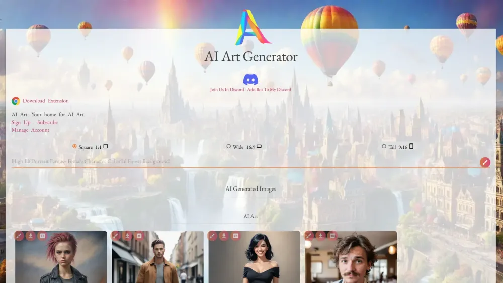 AI Art Generator & Search: Create, Edit, Find 1080p Art, Stock Photos